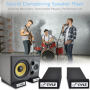 Pyle - PSI01 , Sound and Recording , Sound Isolation - Dampening , Monitor Speaker Risers - Pro Audio Studio Speaker Riser Acoustic Sound Isolation Platforms, 12.0