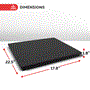 Pyle - PSI12.5 , Sound and Recording , Sound Isolation - Dampening , Pro Audio PA Speaker Platform Pad - Sound Isolation Absorbing Stage Speaker Platform Base (22.5’’ x 17.8’’ -inches)