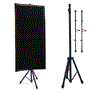 Pyle - PSIP24 , Sound and Recording , Sound Isolation - Dampening , Sound Absorbing Wall Panel Studio Foam Acoustic Isolation & Dampening Wedge with Stand