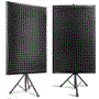 Pyle - PSIP24X2 , Sound and Recording , Sound Isolation - Dampening , 2 Pcs. Sound Absorbing Wall Panel Studio Foam - Acoustic Isolation & Dampening Wedge with Stand