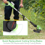 Pyle - PSLCGM25 , Home and Office , Gardening - Landscaping , Cordless Trimmer Weed Whacker - Electric Grass Edger String Trimmer with 18V Rechargeable Battery, Replaceable String Cutter Blades