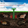 Pyle - PSLCRP6 , Sports and Outdoors , Bug Zappers - Pest Control , Solar Power Mole Repeller - Animal & Pest Control