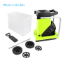 Pyle - PSLHTM65 , Home and Office , Gardening - Landscaping , Electric Garden Shredder - Home Garden Leaf Shredder / Chipper / Mulcher with 50-Liter Collection Bin