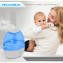Pyle - pslhum30 , Home and Office , Therapeutic , Serene Life Ultrasonic Humidifier, Cool Mist Moisture