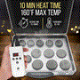 Pyle - PSLMSGST99 , Home and Office , Therapeutic , Hot Stone Massage Kit - Portable Heated Rock Therapy System with Digital Temperature Controller, Includes (12) Massaging Stones