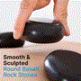 Pyle - PSLMSTN01 , Home and Office , Therapeutic , 2 Pcs. Large Massage Stones with Traveling Bag and Small Brown Box