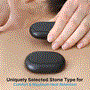 Pyle - PSLMSTN01 , Home and Office , Therapeutic , 2 Pcs. Large Massage Stones with Traveling Bag and Small Brown Box