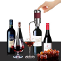 Pyle - PSLWPMP50.5 , Kitchen & Cooking , Kitchen Tools & Utensils , Electric Wine Aerator Dispenser Pump - Portable and Automatic Bottle Breather Tap Machine - Air Decanter Diffuser System for Red and White Wine w/ Unique Metal Pourer Spout - NutriChef PSLWPMP50