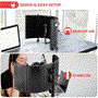 Pyle - PSMRS11.7 , Sound and Recording , Sound Isolation - Dampening , Microphone Isolation Shield with Sound Dampening Foam