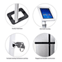 Pyle - PSPADLK38 , Musical Instruments , Mounts - Stands - Holders , Sound and Recording , Mounts - Stands - Holders , Anti-Theft iPad/Tablet Kiosk Public Display Floor Stand (Works with iPad Generations 2, 3, 4, iPad Air, iPad Air 2)