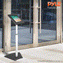 Pyle - PSPADLK55 , Musical Instruments , Mounts - Stands - Holders , Sound and Recording , Mounts - Stands - Holders , Tamper-Proof Anti-Theft iPad Kiosk Safe Security Public Floor Stand, Holder, Public Display Case with Adjustable Height & Cable Management (Compatible with iPads 2/3/4/Air)