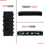 Pyle - PSPVC6.5 , Sound and Recording , Digital Tuners - Speaker Selectors , 6 Channel High Power Stereo Speaker Selector - Multi-Channel High Powered Amplifier with Volume Control