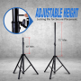 Pyle - pstk107 , Musical Instruments , Mounts - Stands - Holders , Sound and Recording , Mounts - Stands - Holders , Dual Universal Speaker Stand Mount Holders, Height Adjustable