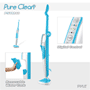 Pyle - PSTM40 , Home and Office , Vacuums - Steam Cleaners , Pure Clean Steam Vibrating Floor Mop Deodorizer and Sanitizer with Vibration for Deep Cleaning of Hard Floor Surfaces and Carpets