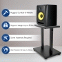 Pyle - PSTND18.5 , Musical Instruments , Mounts - Stands - Holders , Sound and Recording , Mounts - Stands - Holders , Studio Pro Audio Bookshelf Speaker Stands - Monitor Speaker Stand Mounts