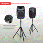 Pyle - PSTND2 , Musical Instruments , Mounts - Stands - Holders , Sound and Recording , Mounts - Stands - Holders , Universal Tripod Speaker Stand Mount Holder, Height Adjustable, 6