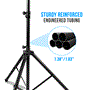 Pyle - PSTND25 , Musical Instruments , Mounts - Stands - Holders , Sound and Recording , Mounts - Stands - Holders , 6 FT. Universal Tripod Speaker Stand Mount, Height Adjustable