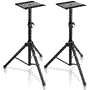 Pyle - PSTND32 , Musical Instruments , Mounts - Stands - Holders , Sound and Recording , Mounts - Stands - Holders , Dual Studio Monitor Speaker Stand Mounts, Universal Device Stands, Pair