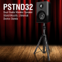 Pyle - pstnd32 , Musical Instruments , Mounts - Stands - Holders , Sound and Recording , Mounts - Stands - Holders , Dual Studio Monitor Speaker Stand Mounts, Universal Device Stands, Pair