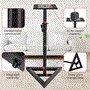 Pyle - PSTND35 , Musical Instruments , Mounts - Stands - Holders , Sound and Recording , Mounts - Stands - Holders , Studio Speaker Stands - Pro Audio Bookshelf / Monitor Speaker Stand Mounts (Height Adjustable)