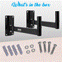 Pyle - pstnd6 , Musical Instruments , Mounts - Stands - Holders , Sound and Recording , Mounts - Stands - Holders , Dual Universal Adjustable Wall Mount Speaker Bracket Stand Holders with Swivel/Angle Adjustment