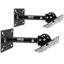 Pyle - PSTNDC31 , Musical Instruments , Mounts - Stands - Holders , Sound and Recording , Mounts - Stands - Holders , Speaker Wall Ceiling Mount Stand - Universal Mounting Holder Stands for Speakers, Speaker Mounting Bracket w/ Adjustable Swivel Tilt, Dual Wall / Ceiling Speaker Mounts (Pair)