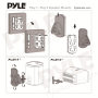 Pyle - PSTNDSON08 , Musical Instruments , Mounts - Stands - Holders , Sound and Recording , Mounts - Stands - Holders , Dual Universal Wall Mount Speaker Stands, Tilt/Swivel Adjustable (Works with Sonos PLAY 1, PLAY 3)