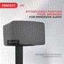 Pyle - PSTNDSON17 , Musical Instruments , Mounts - Stands - Holders , Sound and Recording , Mounts - Stands - Holders , Universal Speaker Stand, Standing Speaker Mount Holder (Works with 2nd Gen Sonos PLAY 5)