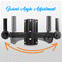Pyle - PSTNDW18 , Musical Instruments , Mounts - Stands - Holders , Sound and Recording , Mounts - Stands - Holders , Dual Universal Adjustable Wall Mount Speaker Bracket Stands with Angle, Tilt, Rotation Adjustment (Pair)