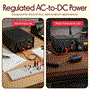 Pyle - PSU990KX.5 , Home and Office , Power Supply - Power Converters , Bench DC Power Supply - AC-to-DC Power Converter with Dual USB Charge Ports, Car Cigarette Lighter Plug (4.5 Amp)