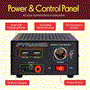 Pyle - PSU990KX.5 , Home and Office , Power Supply - Power Converters , Bench DC Power Supply - AC-to-DC Power Converter with Dual USB Charge Ports, Car Cigarette Lighter Plug (4.5 Amp)
