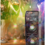 Pyle - PSUFM1068BT , Sound and Recording , PA Loudspeakers - Cabinet Speakers , Disco Jam 2 Bluetooth Active Powered PA Speaker System, Flashing DJ Lights, Dual 10-Inch Woofers, Dual 3-Inch Tweeters, USB/SD Memory Card Readers, Aux (3.5mm) Input, 1200 Watt (Works with Passive Speaker Model: PSUFM1065P)