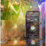 Pyle - AZPSUFM1068BT , Sound and Recording , PA Loudspeakers - Cabinet Speakers , Disco Jam 2 Bluetooth Active Powered PA Speaker System, Flashing DJ Lights, Dual 10-Inch Woofers, Dual 3-Inch Tweeters, USB/SD Memory Card Readers, Aux (3.5mm) Input, 1200 Watt (Works with Passive Speaker Model: PSUFM1065P)