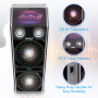 Pyle - AZPSUFM1070P , Sound and Recording , PA Loudspeakers - Cabinet Speakers , Disco Jam 2 Passive Speaker System, Flashing DJ Lights, Dual 10-Inch Woofers, Dual 3-Inch Tweeters, 1500 Watt (Works with Active Speaker Model: PSUFM1072BT)