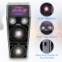 Pyle - PSUFM1070P , Sound and Recording , PA Loudspeakers - Cabinet Speakers , Disco Jam 2 Passive Speaker System, Flashing DJ Lights, Dual 10-Inch Woofers, Dual 3-Inch Tweeters, 1500 Watt (Works with Active Speaker Model: PSUFM1072BT)