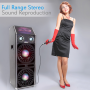 Pyle - PSUFM1070P , Sound and Recording , PA Loudspeakers - Cabinet Speakers , Disco Jam 2 Passive Speaker System, Flashing DJ Lights, Dual 10-Inch Woofers, Dual 3-Inch Tweeters, 1500 Watt (Works with Active Speaker Model: PSUFM1072BT)