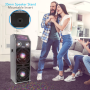 Pyle - PSUFM1070P , Sound and Recording , PA Loudspeakers - Cabinet Speakers , Disco Jam 2 Passive Speaker System, Flashing DJ Lights, Dual 10-Inch Woofers, Dual 3-Inch Tweeters, 1500 Watt (Works with Active Speaker Model: PSUFM1072BT)