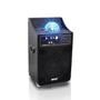 Pyle - PSUFM1230A , Sound and Recording , PA Loudspeakers - Cabinet Speakers , 1000 Watt Peak / 500 Watt RMS Disco Jam Powered Two-Way PA Speaker System with USB/SD Readers, FM Radio, 3.5 mm AUX Input, Microphone Inputs and Flashing DJ Lights
