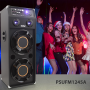 Pyle - PSUFM1245A , Sound and Recording , PA Loudspeakers - Cabinet Speakers , 1400 Watt Disco Jam  Powered Two-Way PA Speaker System w/ USB & SD Readers, FM Radio, 3.5mm AUX Input & DJ Flashing Lights
