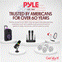 Pyle - FR-PSUFM1280B , Home and Office , PA Loudspeakers - Cabinet Speakers , Portable PA Speaker System Bundle Kit with Built-in LED Lights, Rechargeable Battery, Bluetooth Wireless Streaming, Handheld Microphone, MP3/USB/Micro SD/FM Radio (12’’ -inch, 700 Watt)