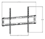 Pyle - PSW320MF , Musical Instruments , Mounts - Stands - Holders , Sound and Recording , Mounts - Stands - Holders , Universal Flat Panel LLED Tv Wall Mount Flush for 42