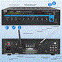 Pyle - PT210 , Sound and Recording , Amplifiers - Receivers , 120 Watt Microphone PA Mono Amplifier w/ USB/SD/FM/Bluetooth - 70V Output & Mic Talkover