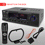 Pyle - PT270AIU , Sound and Recording , Amplifiers - Receivers , 300 Watt Stero Receiver with Built-In iPod Docking Station -AM-FM Tuner, USB Flash & SD Card Readers & Subwoofer Control