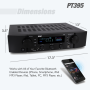 Pyle - PT395 , Sound and Recording , Amplifiers - Receivers , Bluetooth Hybrid Pre-Amplifier, Home Theater Stereo Pre-Amp Receiver, MP3/USB/AUX/FM Radio