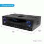 Pyle - PT4601AIU , Sound and Recording , Amplifiers - Receivers , Home Theater Receiver System - Hybrid Stereo Pre-Amplifier with AM/FM Radio, USB/SD Reader, 30-Pin iPod Dock (500 Watt)