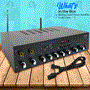 Pyle - PT506BT , Sound and Recording , Amplifiers - Receivers , Desktop Audio Power Amplifier - Bluetooth Stereo Receiver System, FM Radio, Microphone Inputs, MP3/USB/SD/AUX Playback (600 Watt)