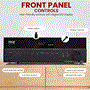 Pyle - PT865BT , Sound and Recording , Amplifiers - Receivers , Hi-Fi Wireless BT Home Theater Receiver - 5.2 Channel Surround Sound Stereo Amplifier System with 4k Ultra HD Support, MP3/USB/DAC/ FM Radio, PMPO:1000W MAX