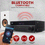 Pyle - PT865BT , Sound and Recording , Amplifiers - Receivers , Hi-Fi Wireless BT Home Theater Receiver - 5.2 Channel Surround Sound Stereo Amplifier System with 4k Ultra HD Support, MP3/USB/DAC/ FM Radio, PMPO:1000W MAX