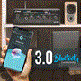 Pyle - PTA22BT , Sound and Recording , Amplifiers - Receivers , Bluetooth Mini Blue Series Audio Amplifier - Compact Desktop Stereo Amplifier Receiver with USB/SD/FM/Bluetooth, Pager & Mixer Karaoke Mode, Mic Input (40 Watt x 2)
