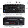 Pyle - pta24bt , Sound and Recording , Amplifiers - Receivers , Compact Bluetooth Home Audio Amplifier - 2-Ch. Audio Source Stereo Receiver System with FM Radio, MP3/USB/SD/AUX Playback (250 Watt)